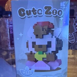 Cute Zoo Building Block Puzzle - Multicolor